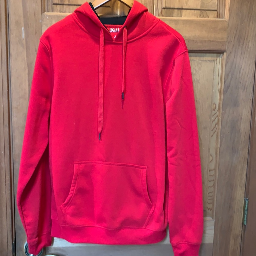 EUC Men’s Logan & Martin Hoodie Sz M, Red.